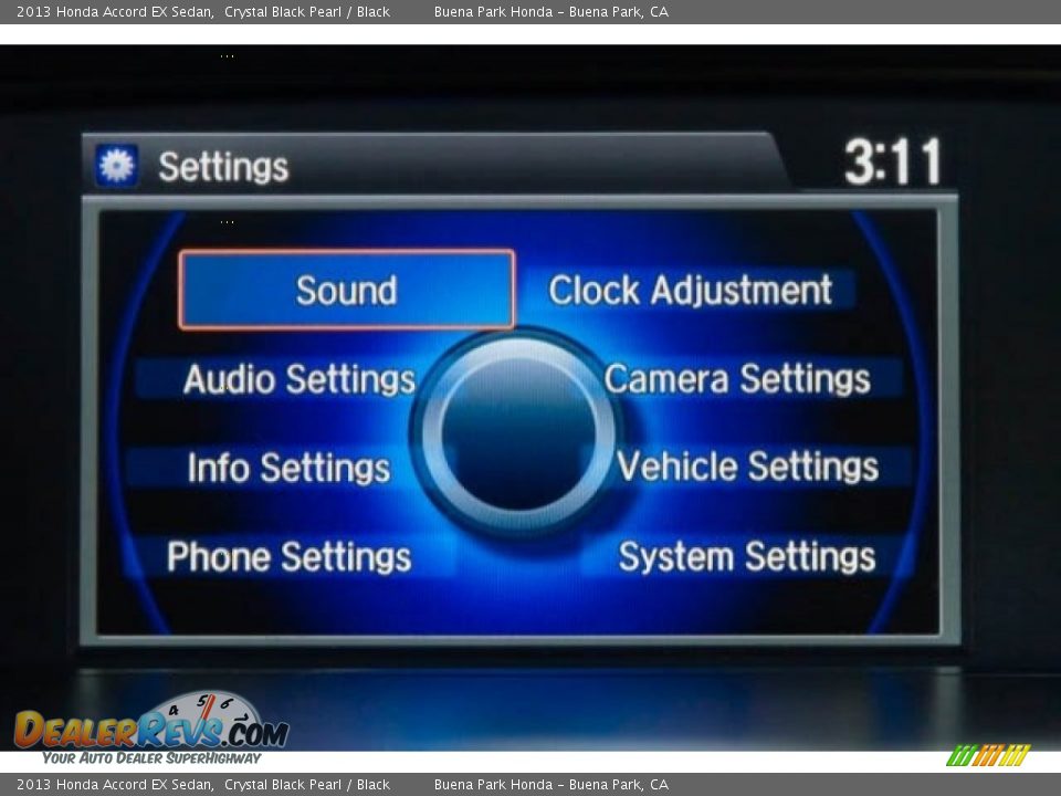 2013 Honda Accord EX Sedan Crystal Black Pearl / Black Photo #24