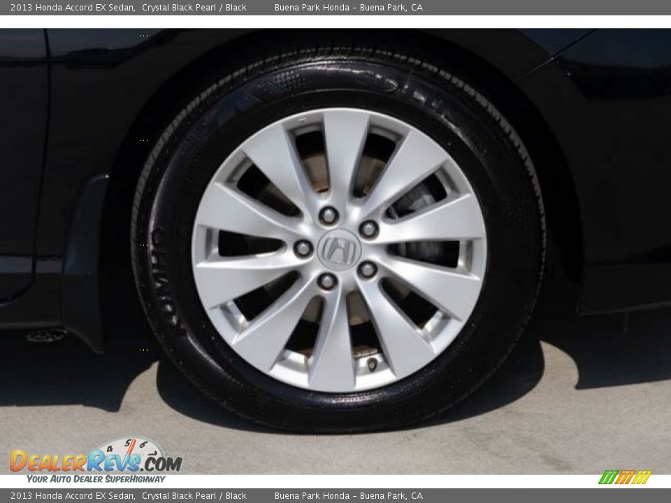 2013 Honda Accord EX Sedan Crystal Black Pearl / Black Photo #35