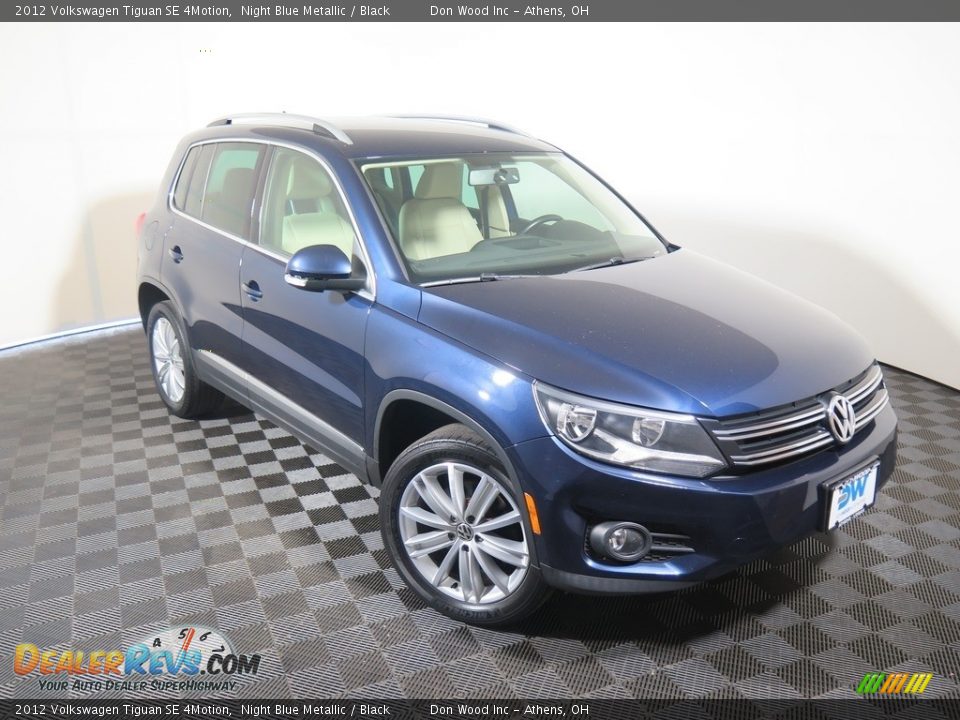 2012 Volkswagen Tiguan SE 4Motion Night Blue Metallic / Black Photo #2