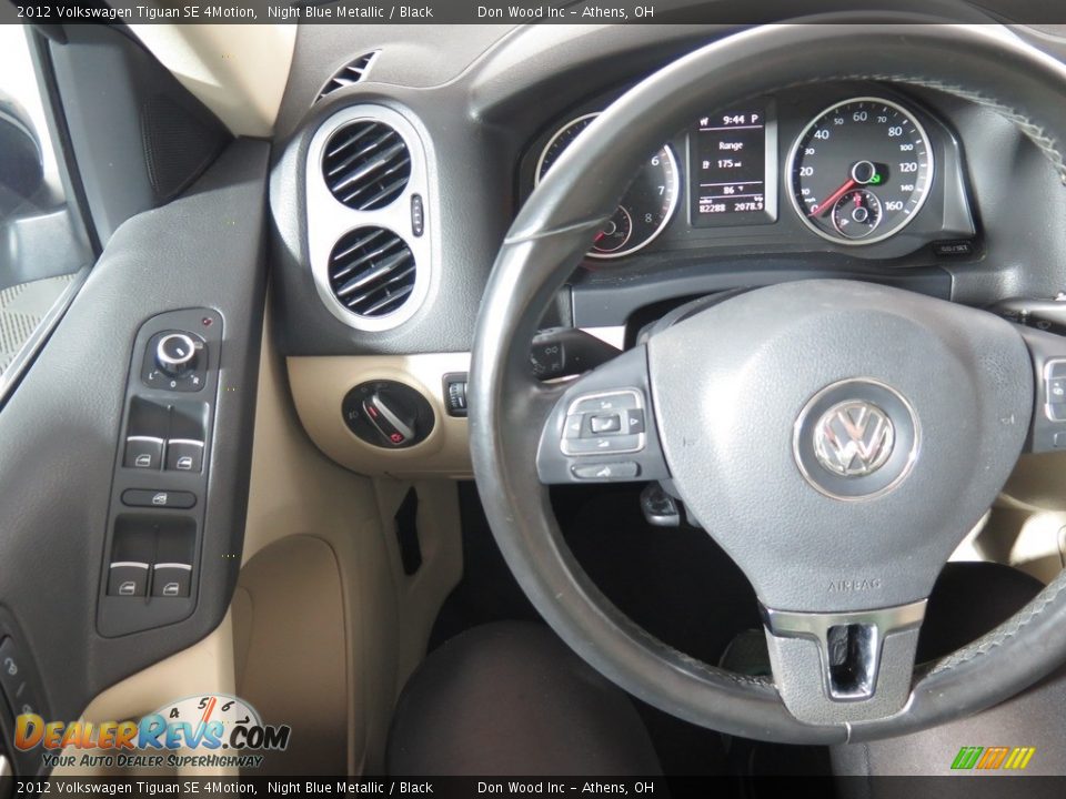 2012 Volkswagen Tiguan SE 4Motion Night Blue Metallic / Black Photo #8