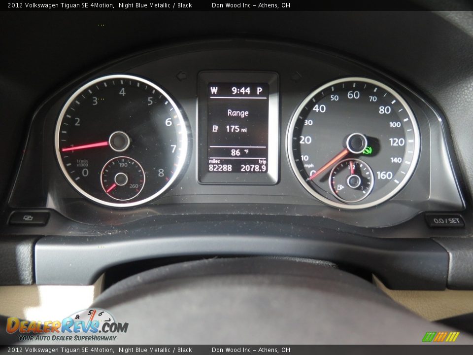2012 Volkswagen Tiguan SE 4Motion Night Blue Metallic / Black Photo #11