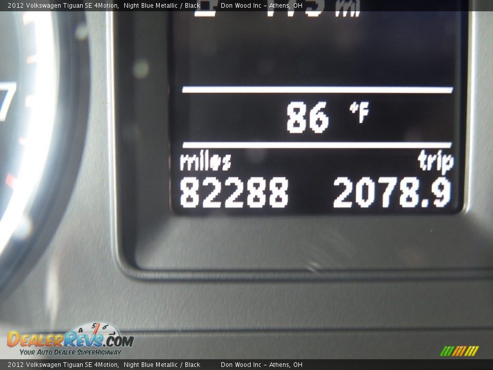 2012 Volkswagen Tiguan SE 4Motion Night Blue Metallic / Black Photo #12