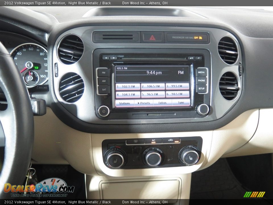 2012 Volkswagen Tiguan SE 4Motion Night Blue Metallic / Black Photo #13
