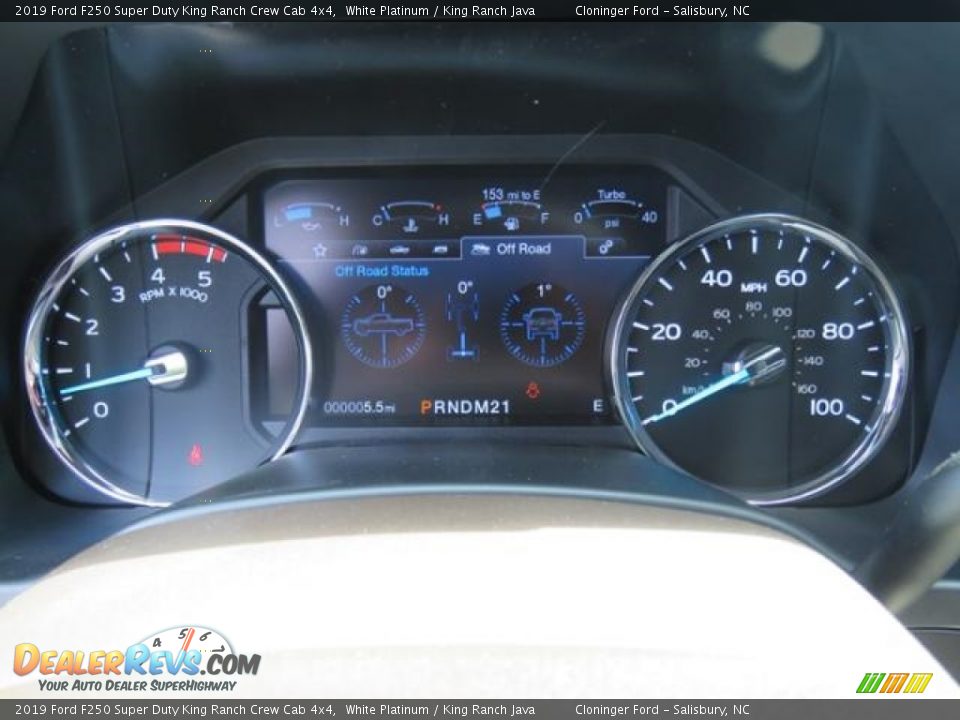 2019 Ford F250 Super Duty King Ranch Crew Cab 4x4 Gauges Photo #11