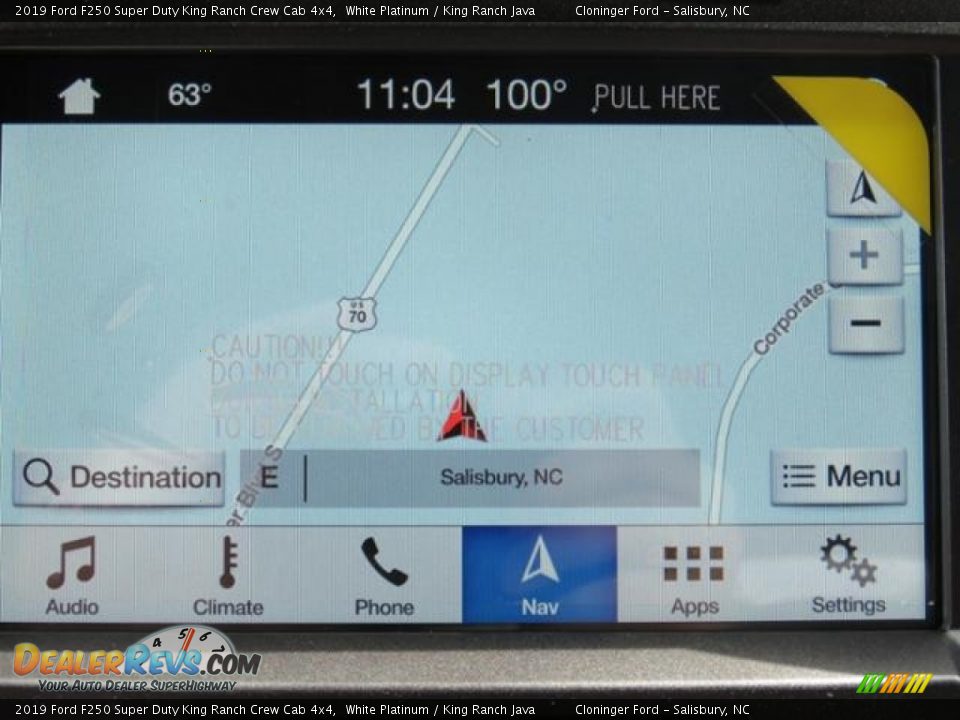 Navigation of 2019 Ford F250 Super Duty King Ranch Crew Cab 4x4 Photo #13