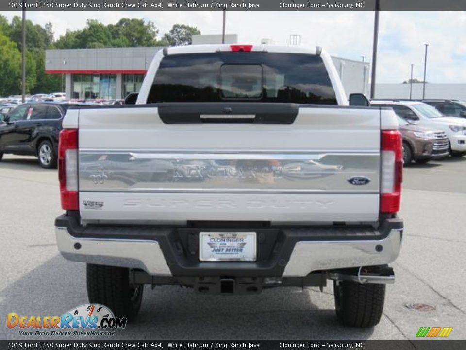 White Platinum 2019 Ford F250 Super Duty King Ranch Crew Cab 4x4 Photo #24