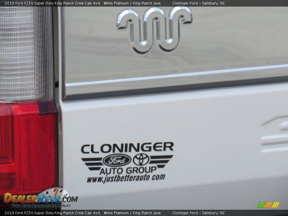 2019 Ford F250 Super Duty King Ranch Crew Cab 4x4 White Platinum / King Ranch Java Photo #26