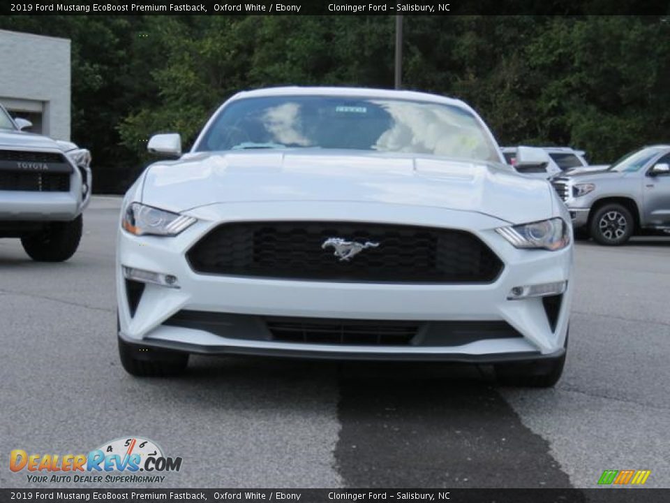 2019 Ford Mustang EcoBoost Premium Fastback Oxford White / Ebony Photo #2