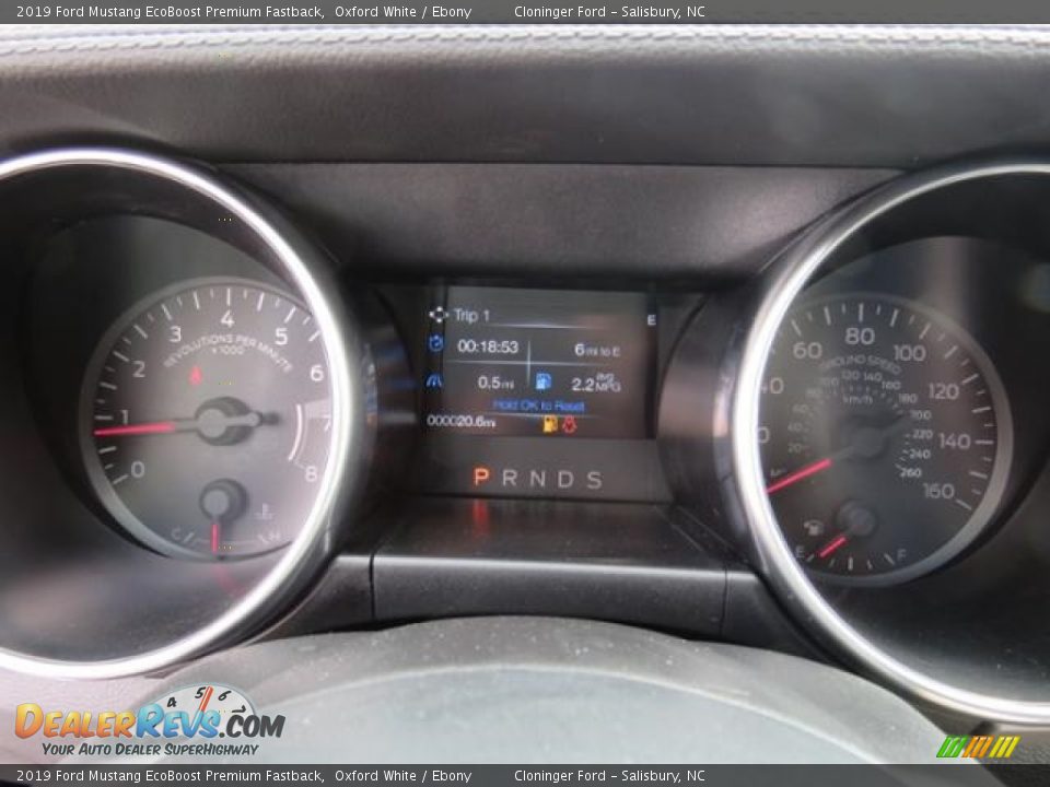 2019 Ford Mustang EcoBoost Premium Fastback Gauges Photo #10