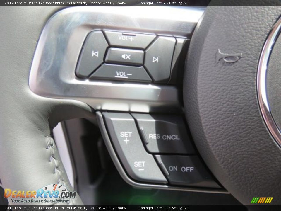 Controls of 2019 Ford Mustang EcoBoost Premium Fastback Photo #15
