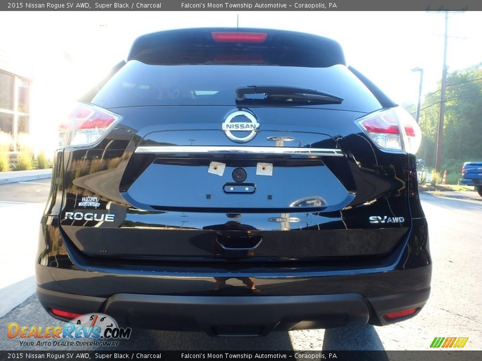 2015 Nissan Rogue SV AWD Super Black / Charcoal Photo #3
