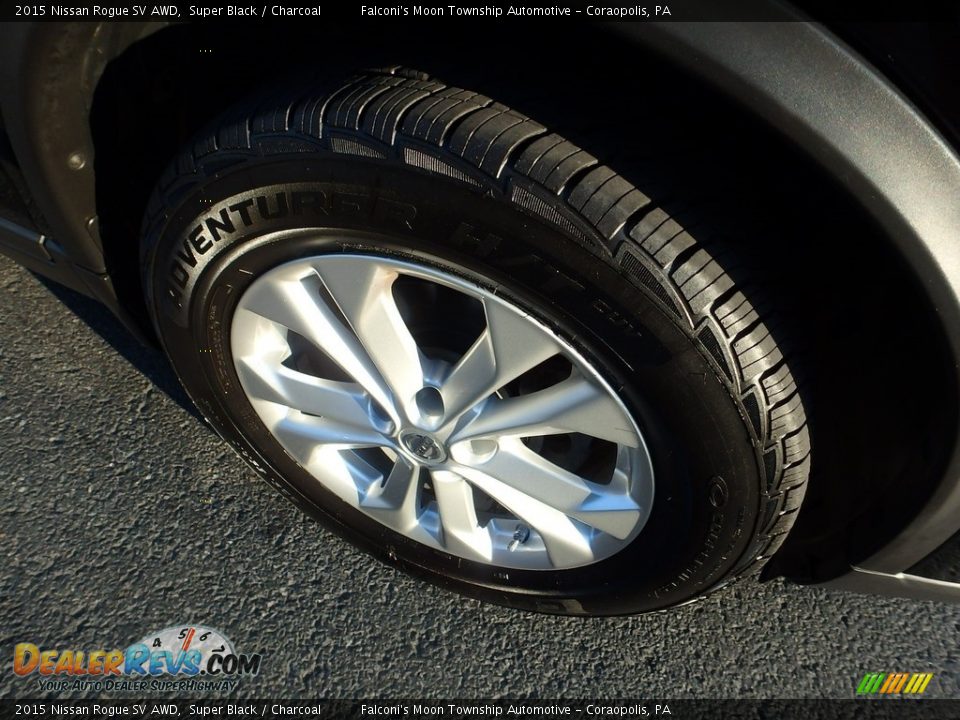 2015 Nissan Rogue SV AWD Super Black / Charcoal Photo #8
