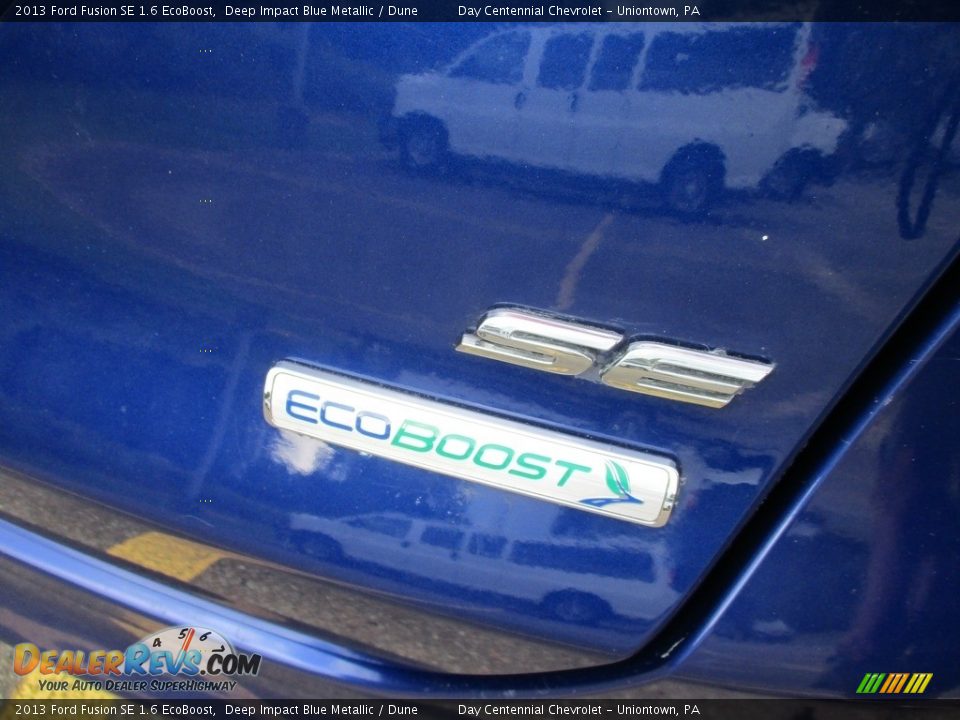 2013 Ford Fusion SE 1.6 EcoBoost Deep Impact Blue Metallic / Dune Photo #5