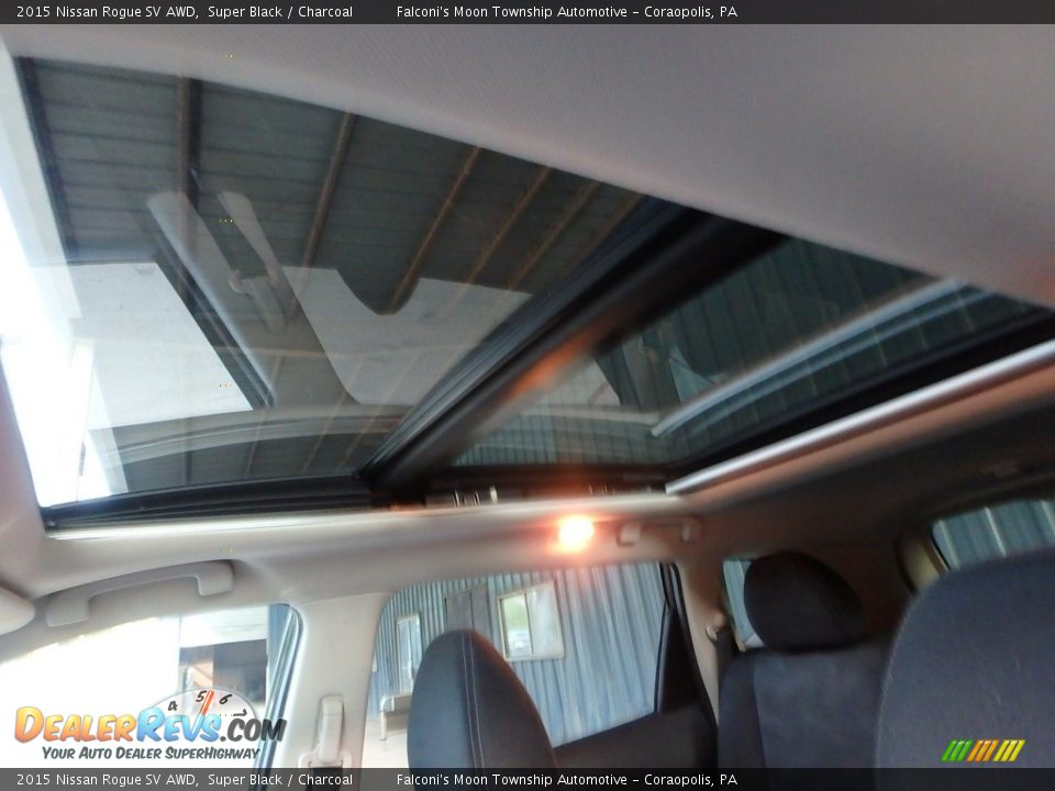 2015 Nissan Rogue SV AWD Super Black / Charcoal Photo #20