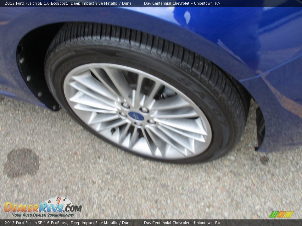 2013 Ford Fusion SE 1.6 EcoBoost Deep Impact Blue Metallic / Dune Photo #14