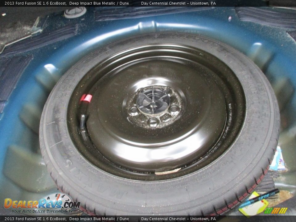 2013 Ford Fusion SE 1.6 EcoBoost Deep Impact Blue Metallic / Dune Photo #16