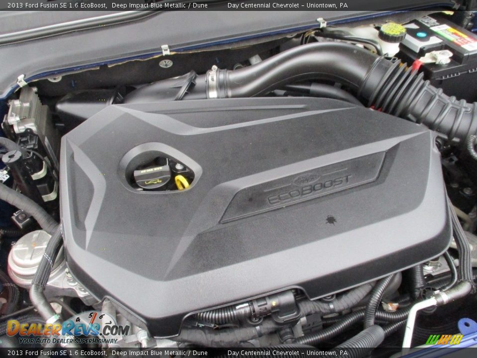 2013 Ford Fusion SE 1.6 EcoBoost Deep Impact Blue Metallic / Dune Photo #17