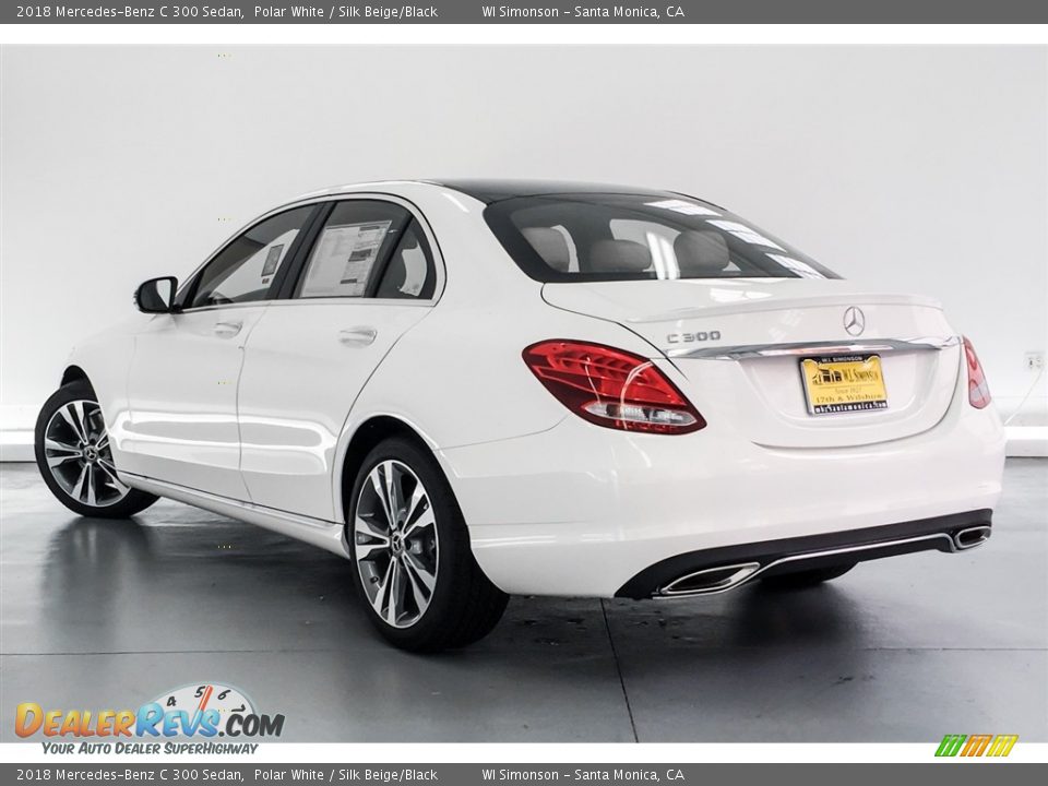 2018 Mercedes-Benz C 300 Sedan Polar White / Silk Beige/Black Photo #2
