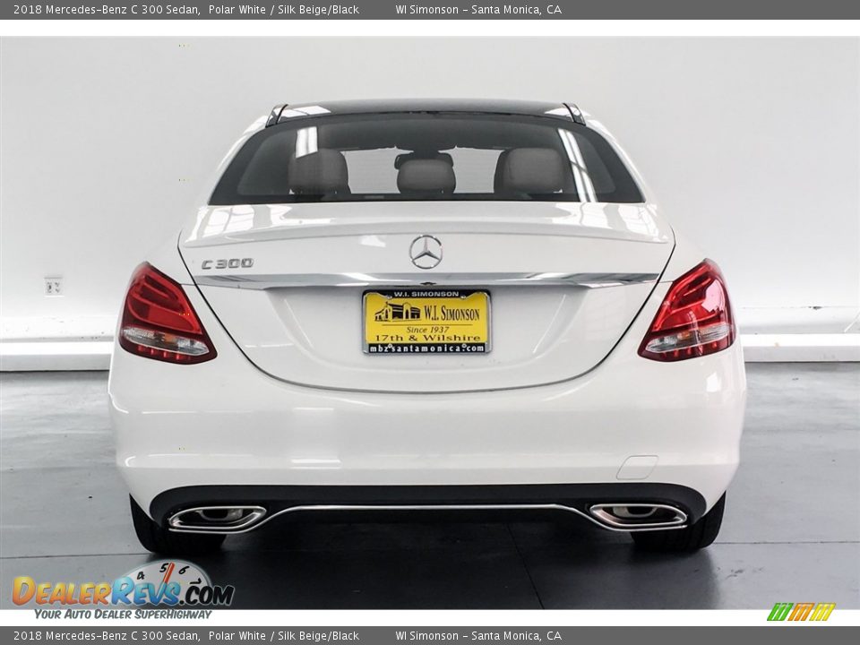 2018 Mercedes-Benz C 300 Sedan Polar White / Silk Beige/Black Photo #3