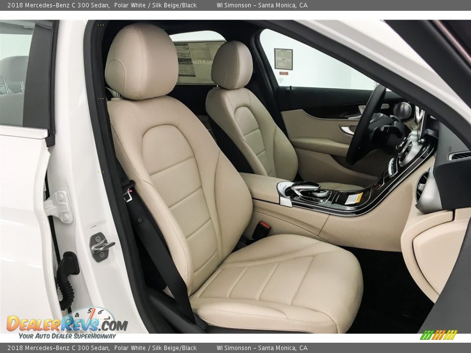 2018 Mercedes-Benz C 300 Sedan Polar White / Silk Beige/Black Photo #5