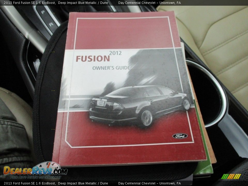 2013 Ford Fusion SE 1.6 EcoBoost Deep Impact Blue Metallic / Dune Photo #33