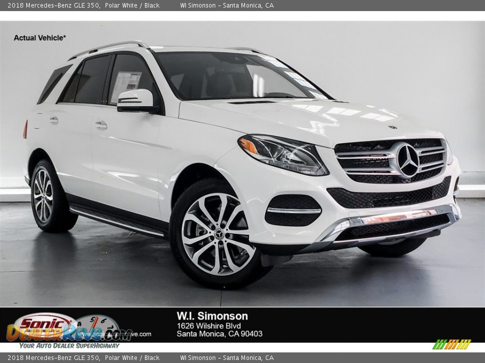 2018 Mercedes-Benz GLE 350 Polar White / Black Photo #1
