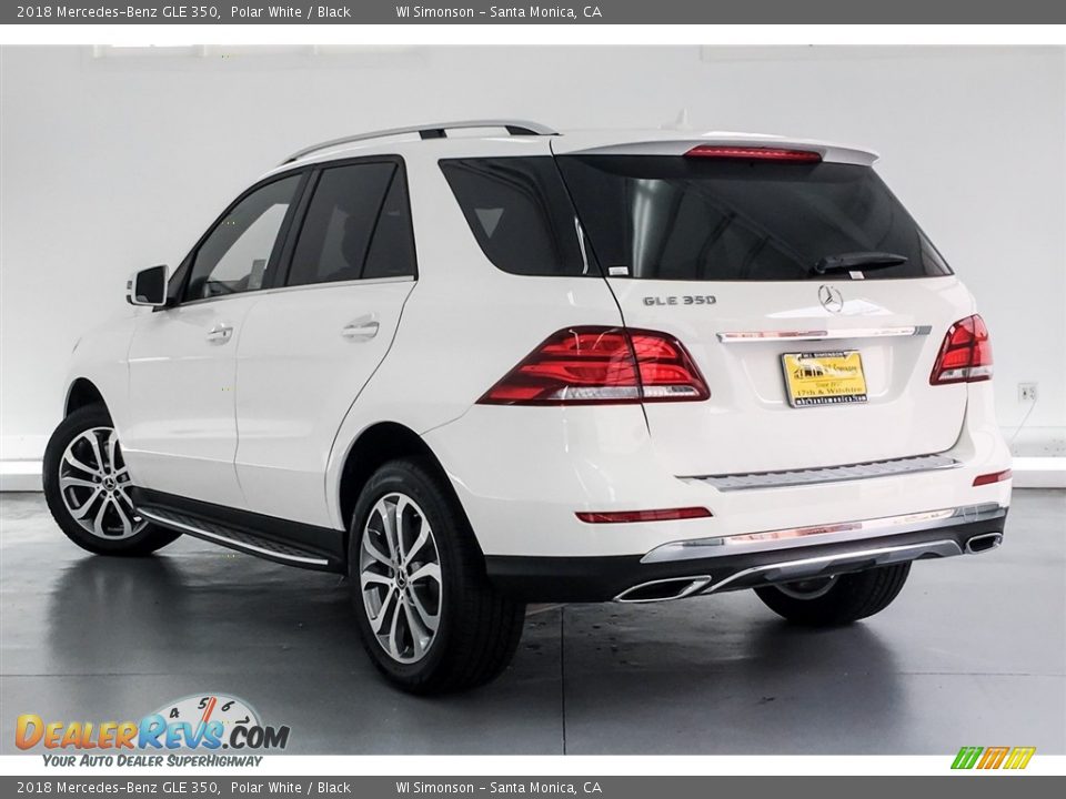 2018 Mercedes-Benz GLE 350 Polar White / Black Photo #2