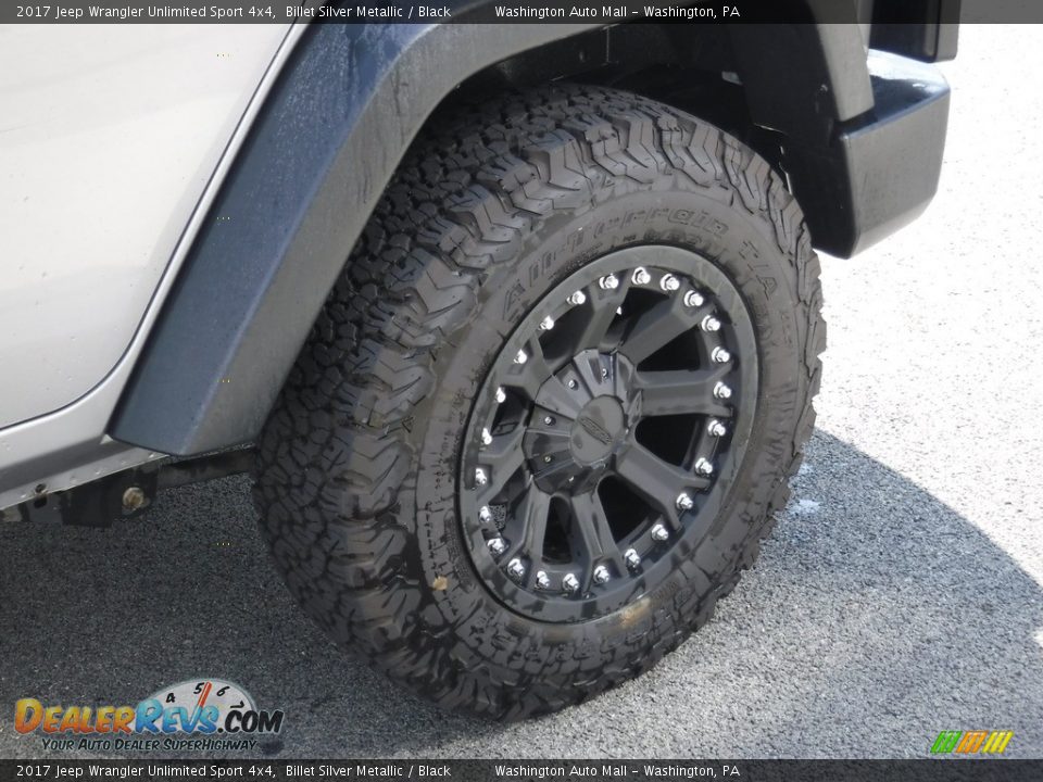 2017 Jeep Wrangler Unlimited Sport 4x4 Billet Silver Metallic / Black Photo #6