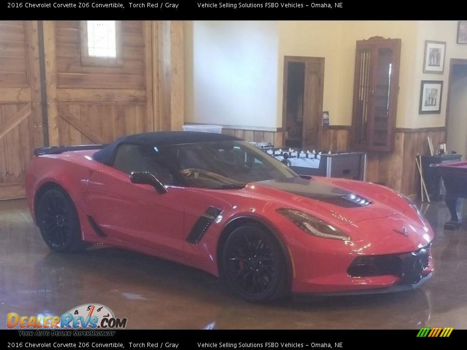 2016 Chevrolet Corvette Z06 Convertible Torch Red / Gray Photo #8