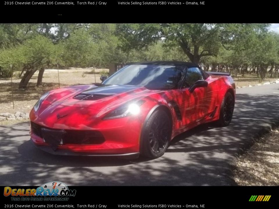 2016 Chevrolet Corvette Z06 Convertible Torch Red / Gray Photo #12