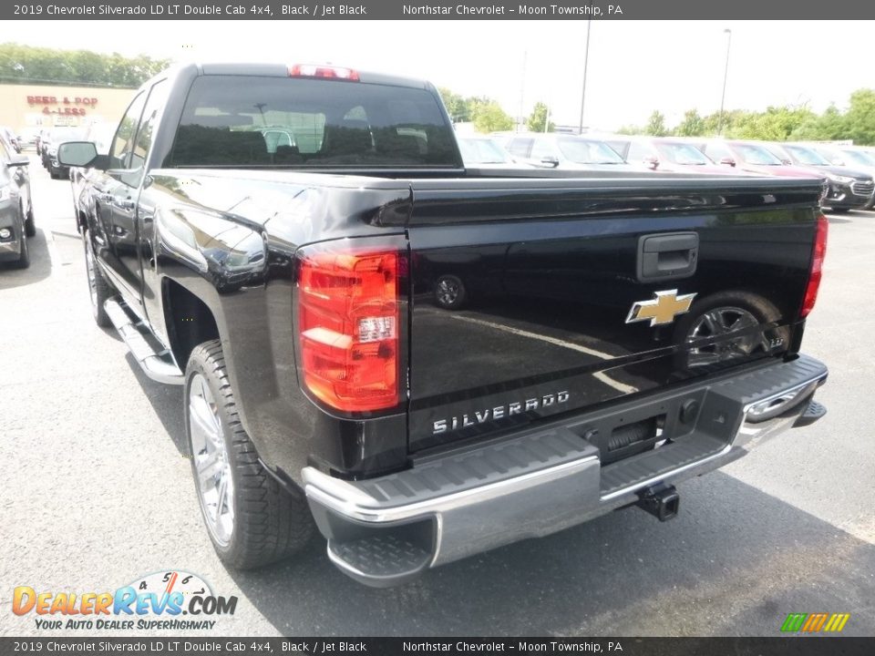 2019 Chevrolet Silverado LD LT Double Cab 4x4 Black / Jet Black Photo #3