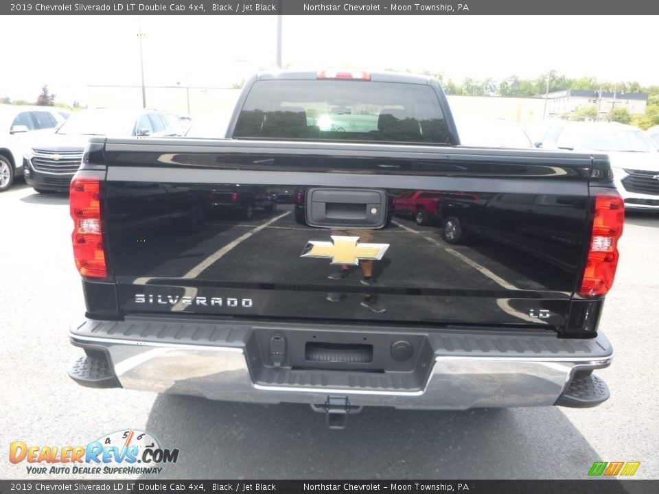 2019 Chevrolet Silverado LD LT Double Cab 4x4 Black / Jet Black Photo #4