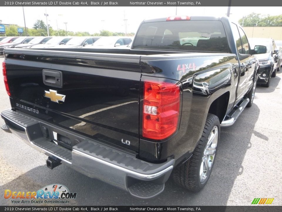 2019 Chevrolet Silverado LD LT Double Cab 4x4 Black / Jet Black Photo #5