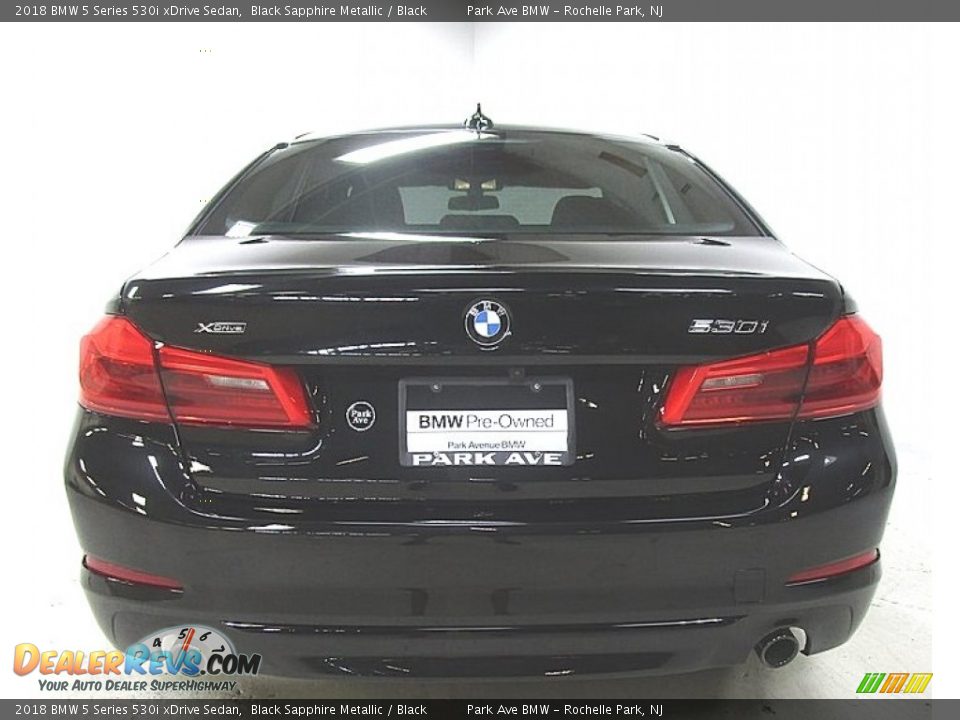 2018 BMW 5 Series 530i xDrive Sedan Black Sapphire Metallic / Black Photo #4