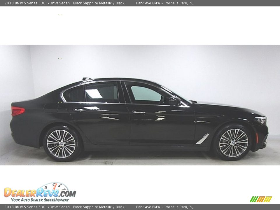 2018 BMW 5 Series 530i xDrive Sedan Black Sapphire Metallic / Black Photo #6