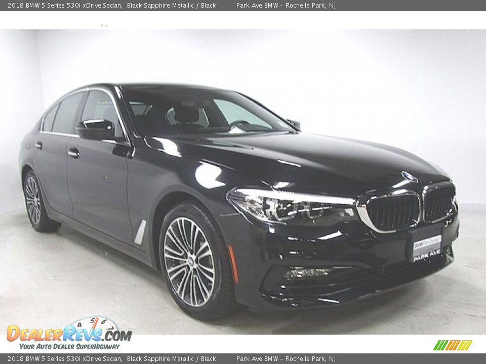 2018 BMW 5 Series 530i xDrive Sedan Black Sapphire Metallic / Black Photo #7