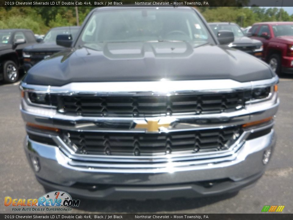 2019 Chevrolet Silverado LD LT Double Cab 4x4 Black / Jet Black Photo #8