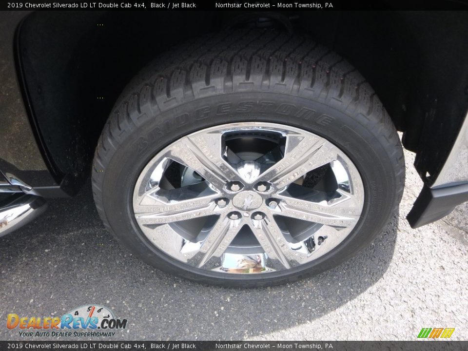 2019 Chevrolet Silverado LD LT Double Cab 4x4 Black / Jet Black Photo #9