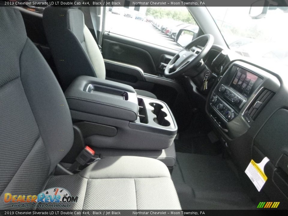 2019 Chevrolet Silverado LD LT Double Cab 4x4 Black / Jet Black Photo #10
