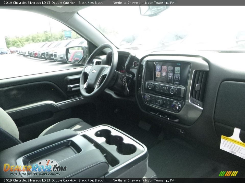 2019 Chevrolet Silverado LD LT Double Cab 4x4 Black / Jet Black Photo #11