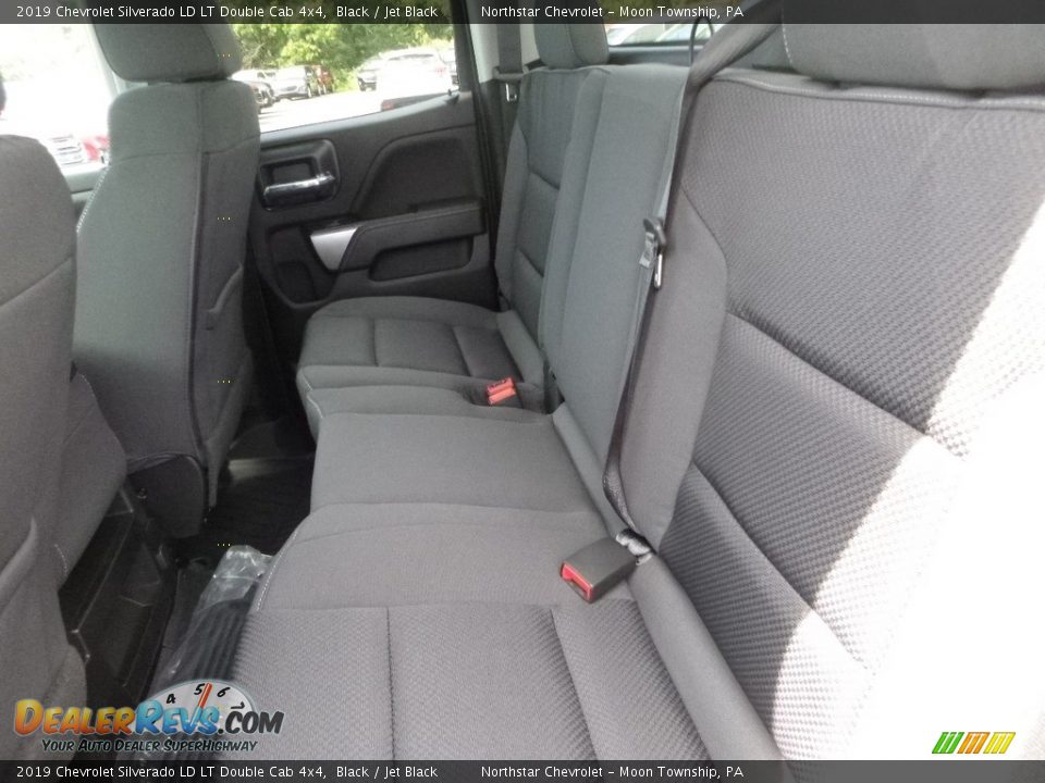 2019 Chevrolet Silverado LD LT Double Cab 4x4 Black / Jet Black Photo #13
