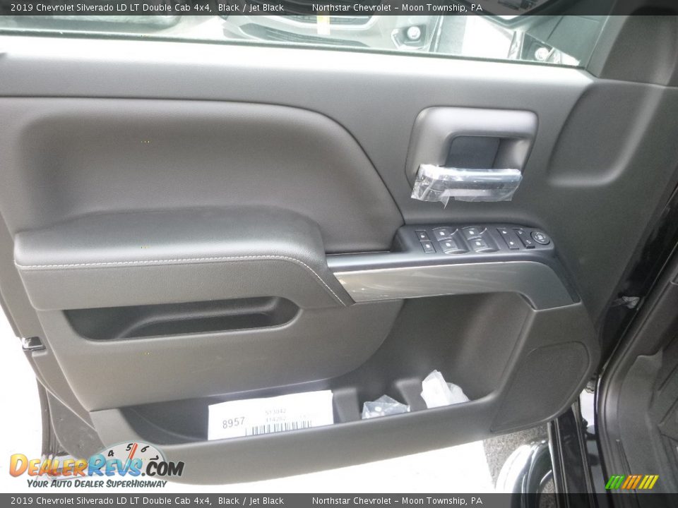 2019 Chevrolet Silverado LD LT Double Cab 4x4 Black / Jet Black Photo #15