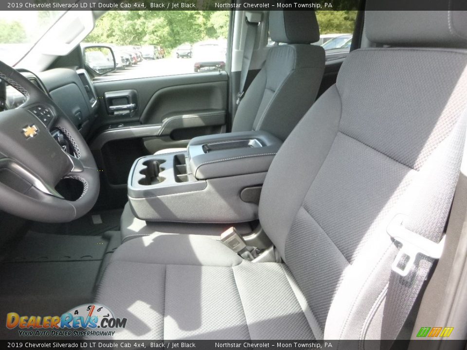 2019 Chevrolet Silverado LD LT Double Cab 4x4 Black / Jet Black Photo #16