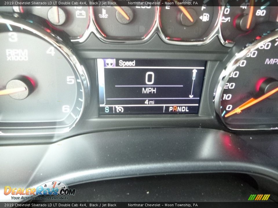 2019 Chevrolet Silverado LD LT Double Cab 4x4 Black / Jet Black Photo #20