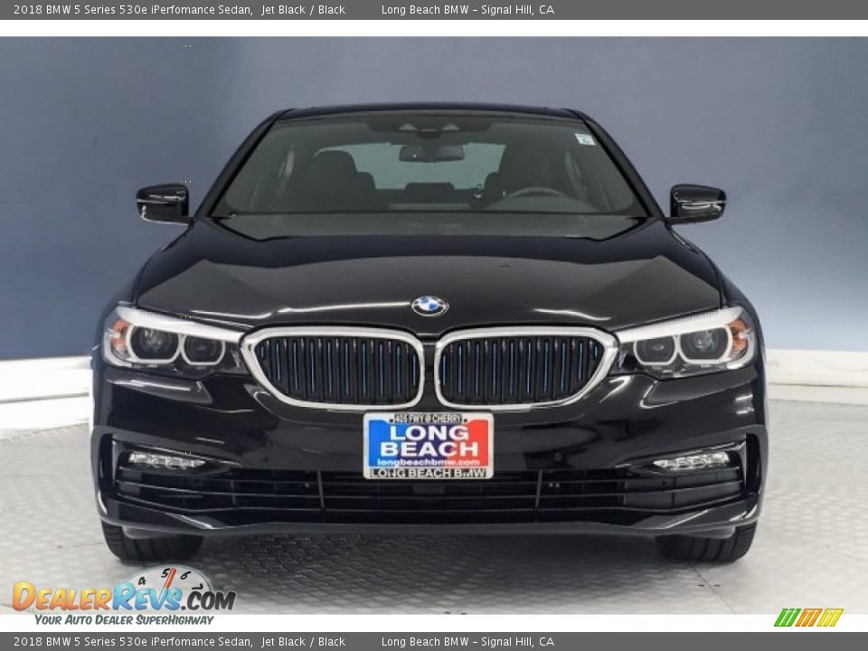 2018 BMW 5 Series 530e iPerfomance Sedan Jet Black / Black Photo #2