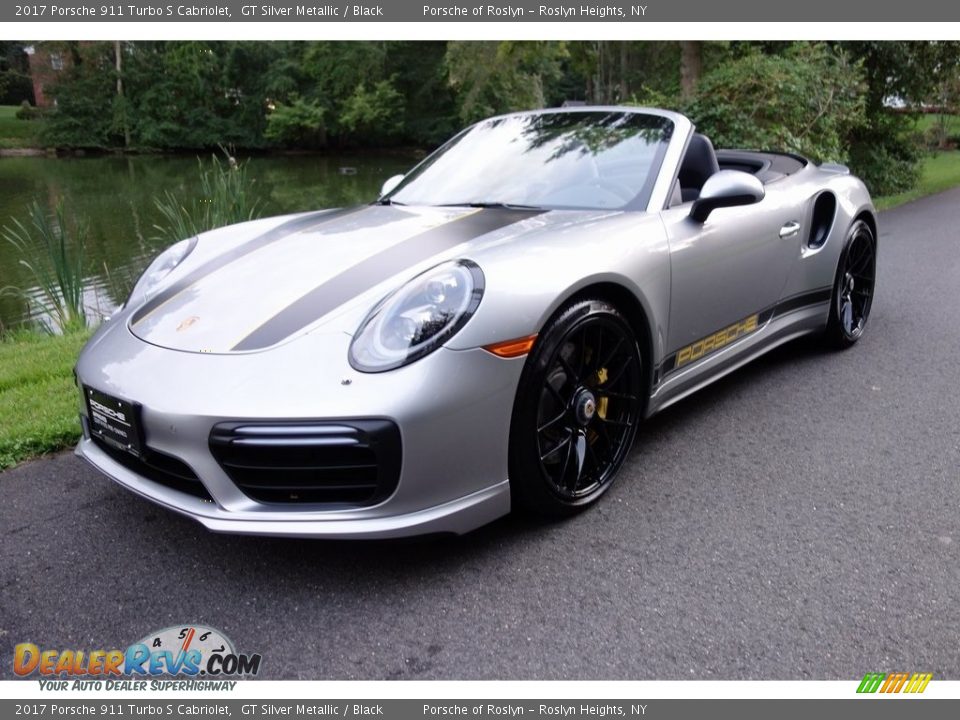 2017 Porsche 911 Turbo S Cabriolet GT Silver Metallic / Black Photo #1