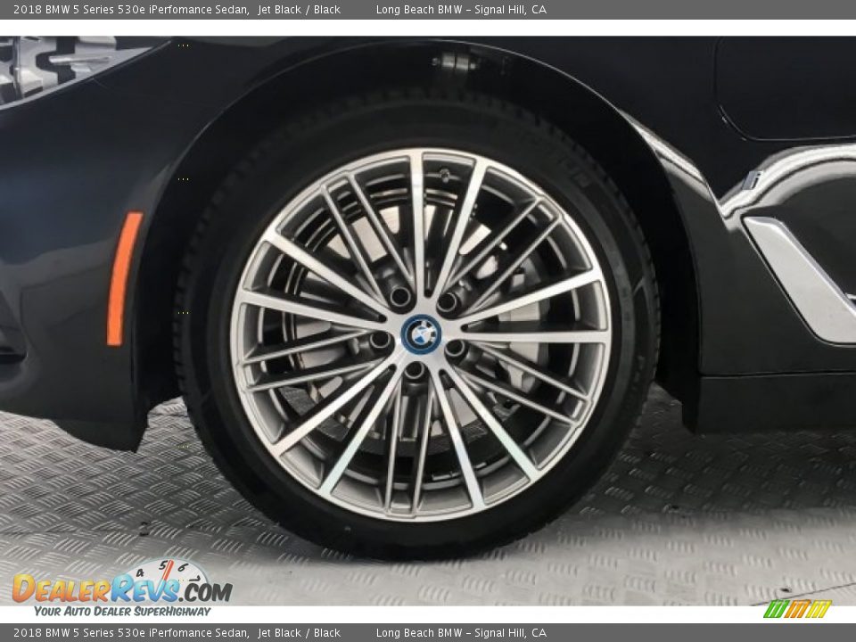 2018 BMW 5 Series 530e iPerfomance Sedan Jet Black / Black Photo #7
