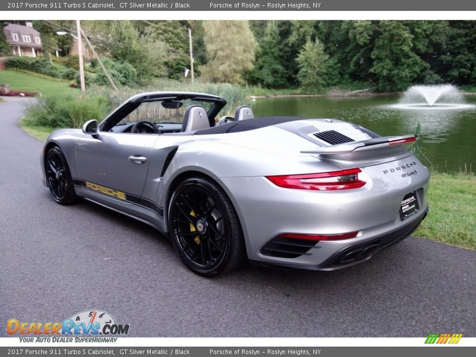 2017 Porsche 911 Turbo S Cabriolet GT Silver Metallic / Black Photo #4