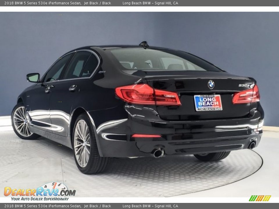 2018 BMW 5 Series 530e iPerfomance Sedan Jet Black / Black Photo #9