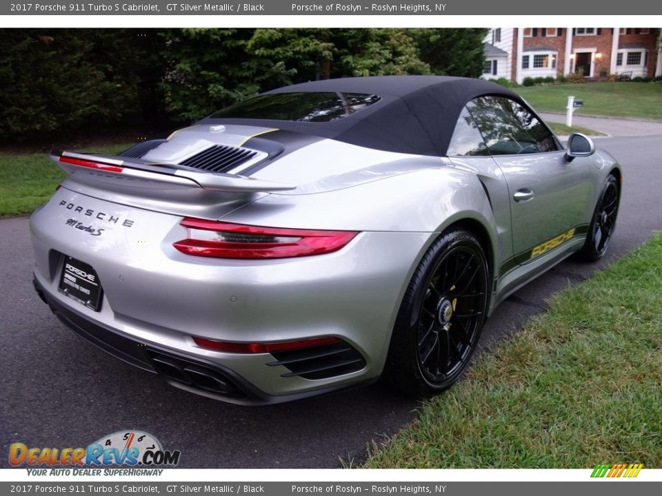 2017 Porsche 911 Turbo S Cabriolet GT Silver Metallic / Black Photo #5